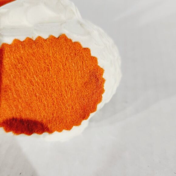 Vtg Tealight Candle Holder Pair Turkey Bird White Lusterware Pearlescent *Chip - Picture 11 of 15